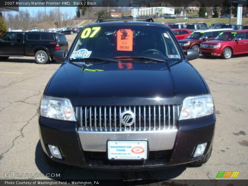 Black / Black 2007 Mercury Mariner Premier 4WD