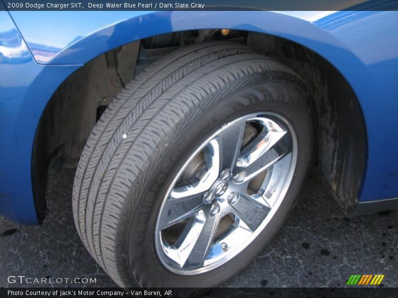 Deep Water Blue Pearl / Dark Slate Gray 2009 Dodge Charger SXT