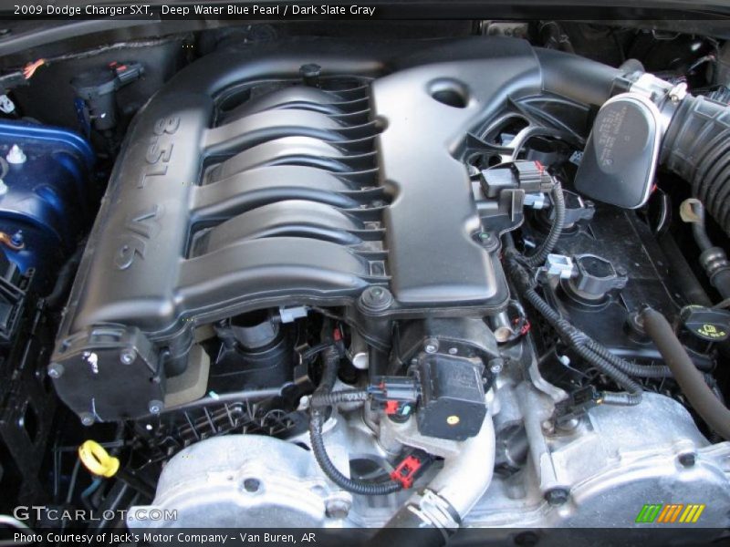 Deep Water Blue Pearl / Dark Slate Gray 2009 Dodge Charger SXT