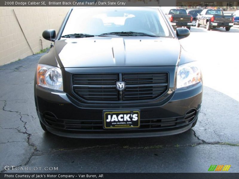 Brilliant Black Crystal Pearl / Dark Slate Gray 2008 Dodge Caliber SE