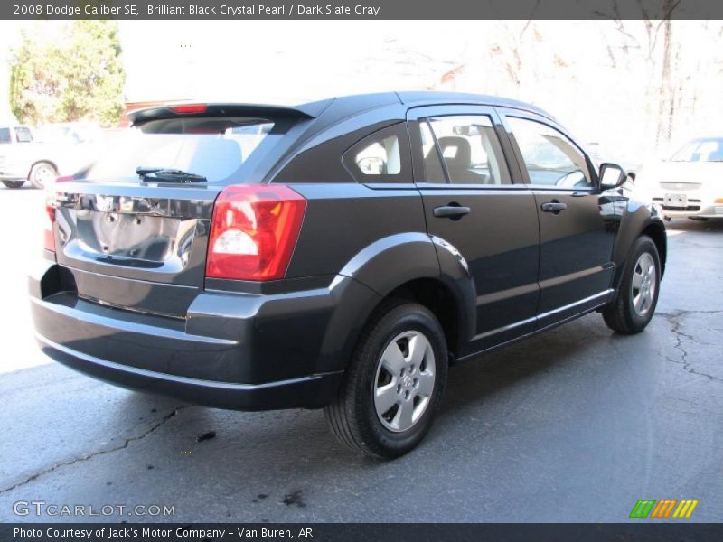 Brilliant Black Crystal Pearl / Dark Slate Gray 2008 Dodge Caliber SE