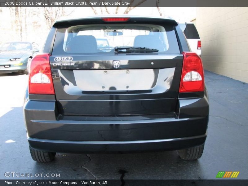 Brilliant Black Crystal Pearl / Dark Slate Gray 2008 Dodge Caliber SE