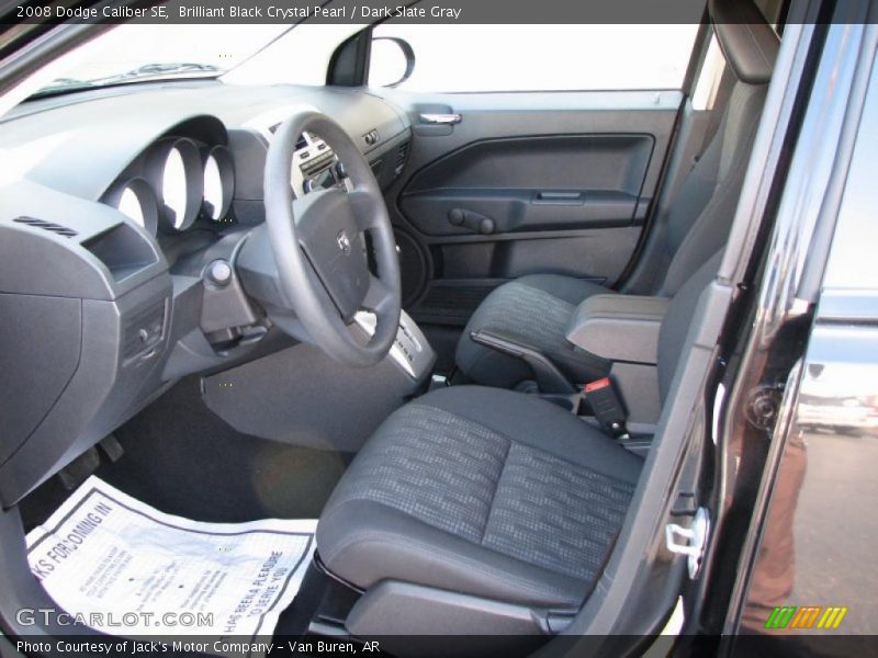 Brilliant Black Crystal Pearl / Dark Slate Gray 2008 Dodge Caliber SE