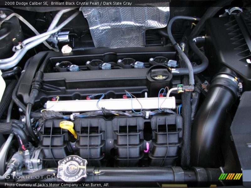 Brilliant Black Crystal Pearl / Dark Slate Gray 2008 Dodge Caliber SE