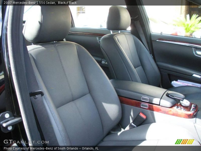Black / Black 2007 Mercedes-Benz S 550 Sedan