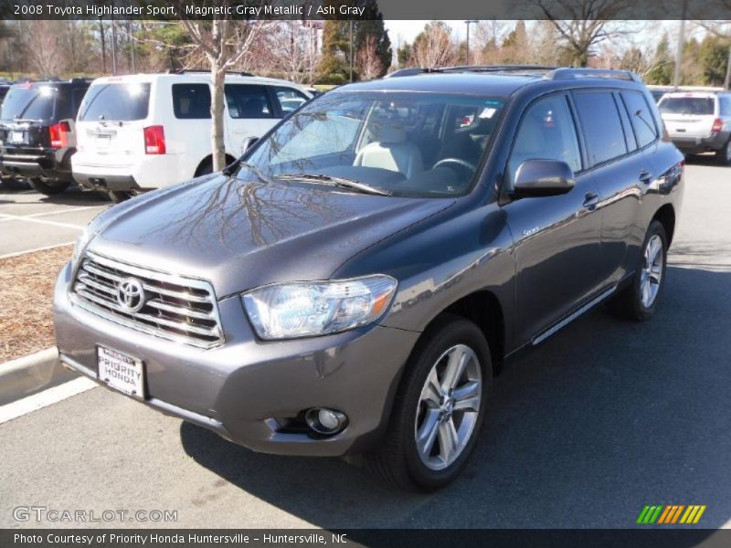Magnetic Gray Metallic / Ash Gray 2008 Toyota Highlander Sport