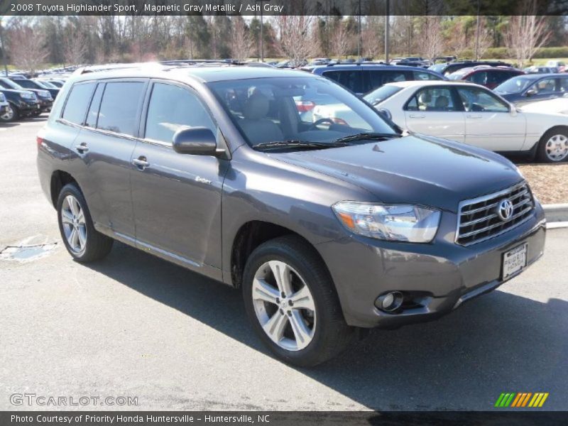 Magnetic Gray Metallic / Ash Gray 2008 Toyota Highlander Sport
