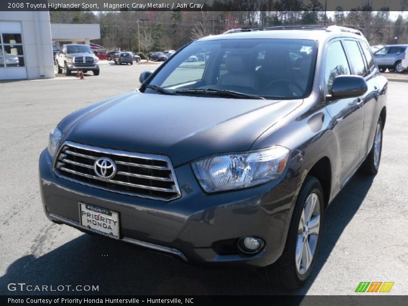 Magnetic Gray Metallic / Ash Gray 2008 Toyota Highlander Sport