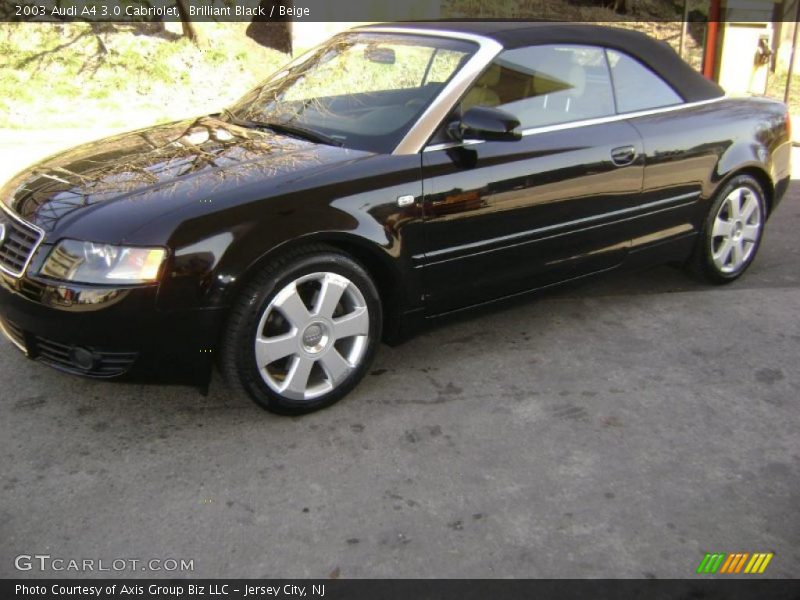 Brilliant Black / Beige 2003 Audi A4 3.0 Cabriolet