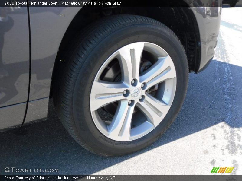 Magnetic Gray Metallic / Ash Gray 2008 Toyota Highlander Sport