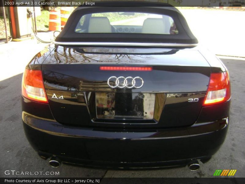 Brilliant Black / Beige 2003 Audi A4 3.0 Cabriolet