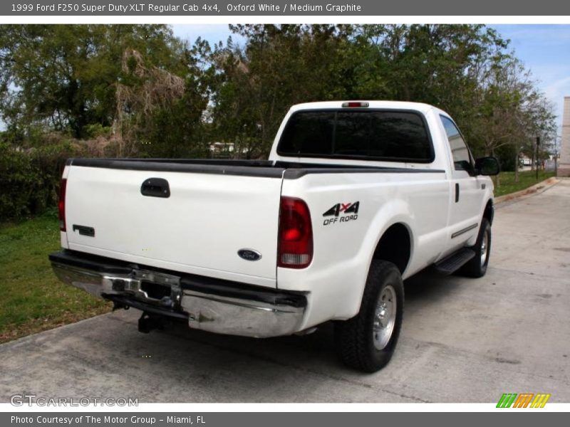 Oxford White / Medium Graphite 1999 Ford F250 Super Duty XLT Regular Cab 4x4