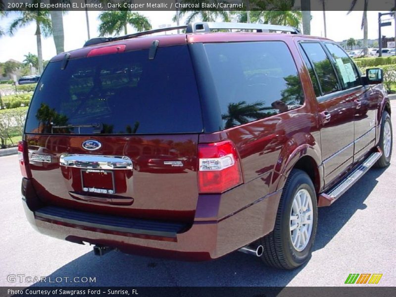 Dark Copper Metallic / Charcoal Black/Caramel 2007 Ford Expedition EL Limited