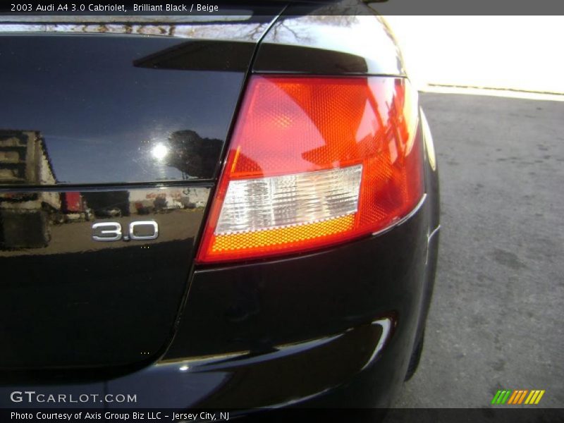 Brilliant Black / Beige 2003 Audi A4 3.0 Cabriolet