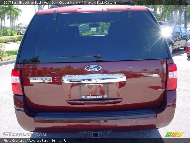 Dark Copper Metallic / Charcoal Black/Caramel 2007 Ford Expedition EL Limited
