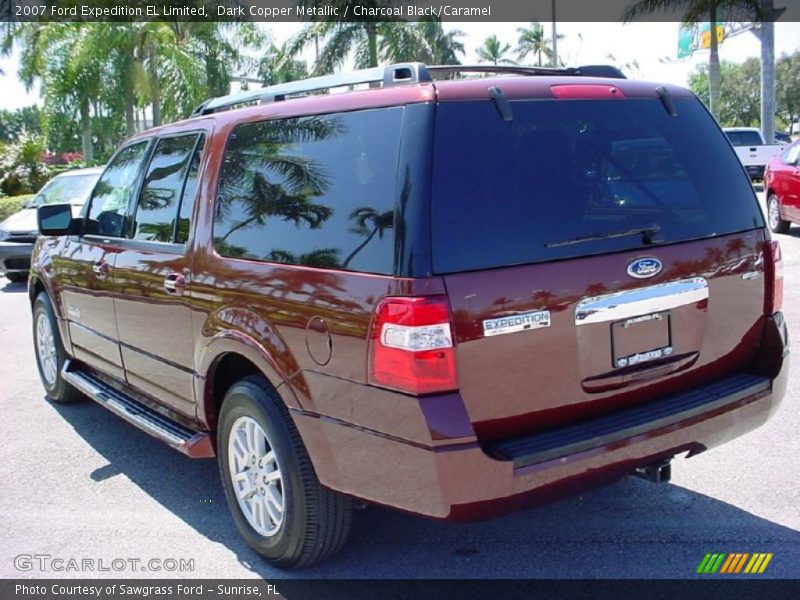 Dark Copper Metallic / Charcoal Black/Caramel 2007 Ford Expedition EL Limited