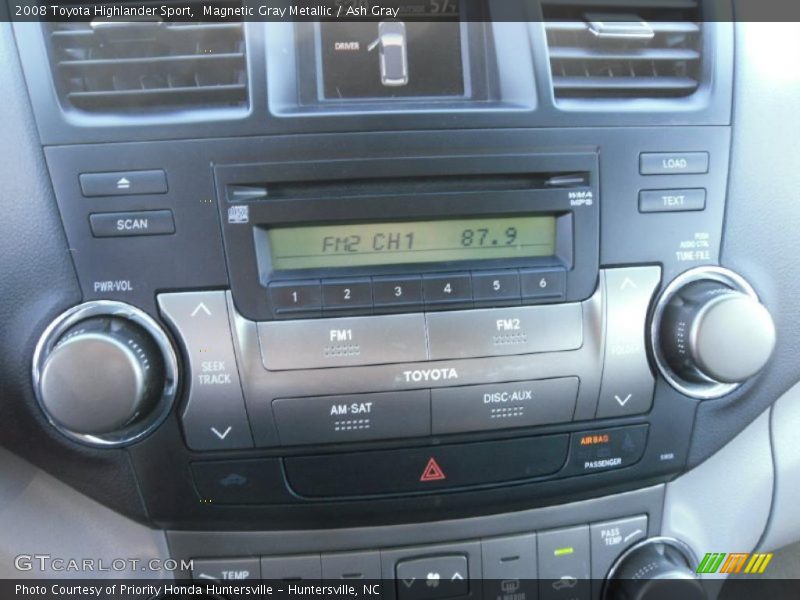 Magnetic Gray Metallic / Ash Gray 2008 Toyota Highlander Sport