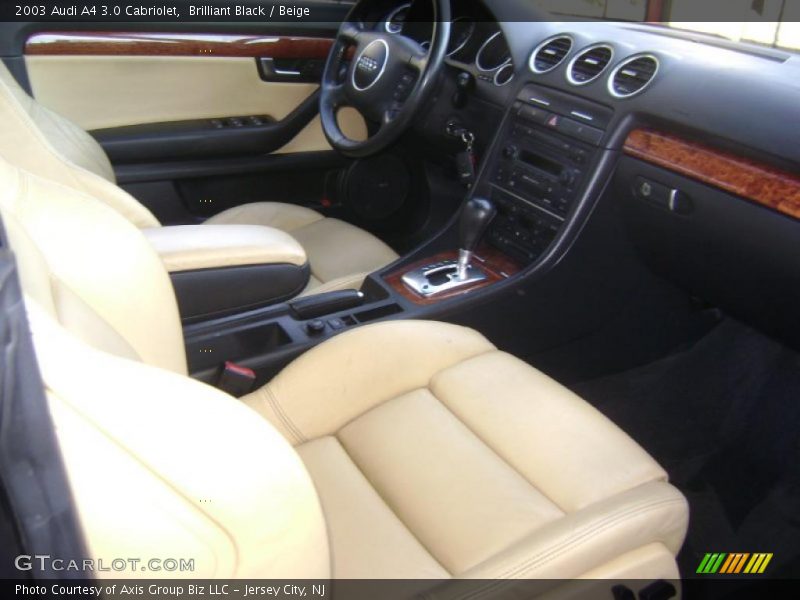 Brilliant Black / Beige 2003 Audi A4 3.0 Cabriolet