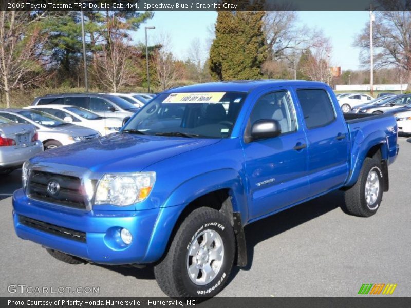 Speedway Blue / Graphite Gray 2006 Toyota Tacoma TRD Double Cab 4x4