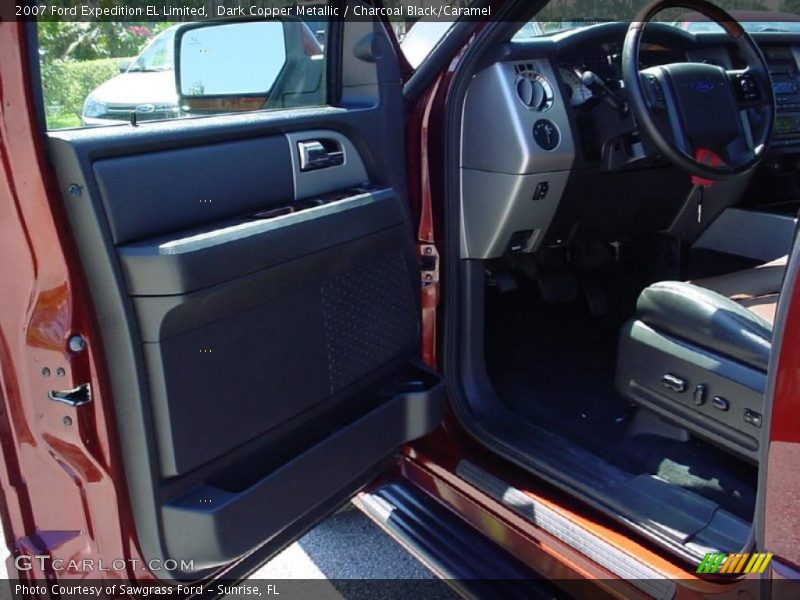 Dark Copper Metallic / Charcoal Black/Caramel 2007 Ford Expedition EL Limited