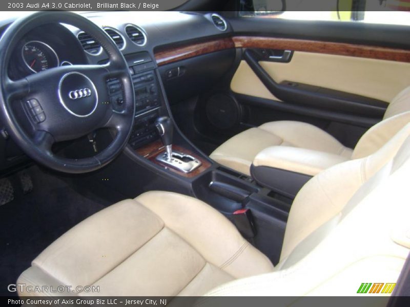 Brilliant Black / Beige 2003 Audi A4 3.0 Cabriolet