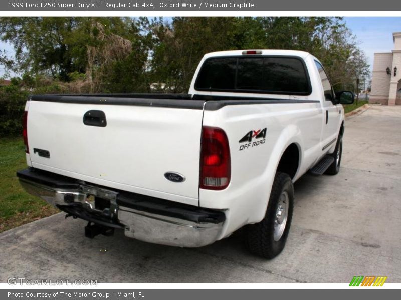 Oxford White / Medium Graphite 1999 Ford F250 Super Duty XLT Regular Cab 4x4