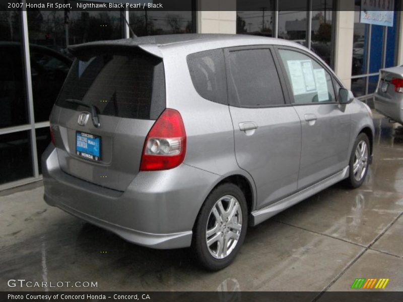 Nighthawk Black Pearl / Black 2007 Honda Fit Sport