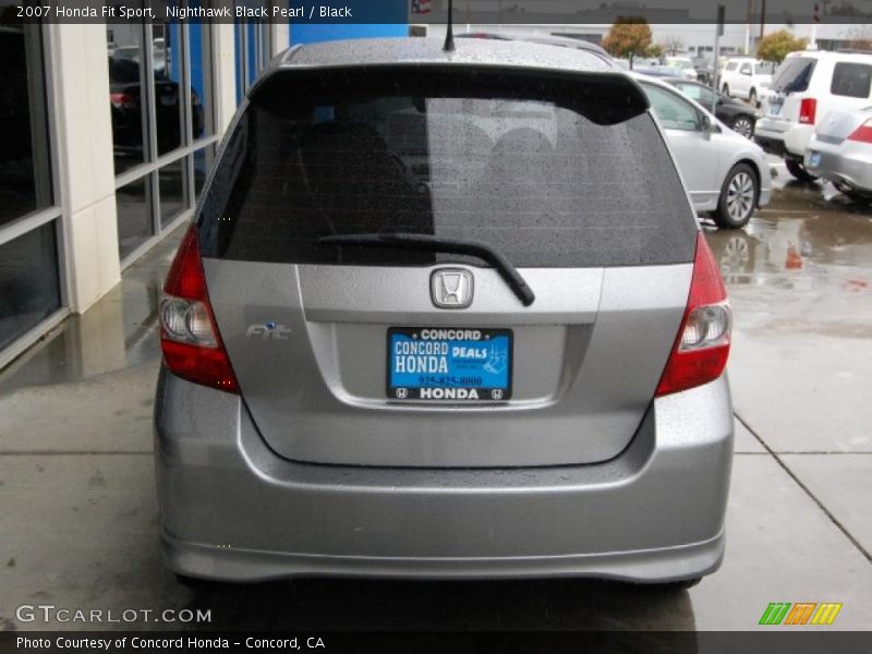 Nighthawk Black Pearl / Black 2007 Honda Fit Sport