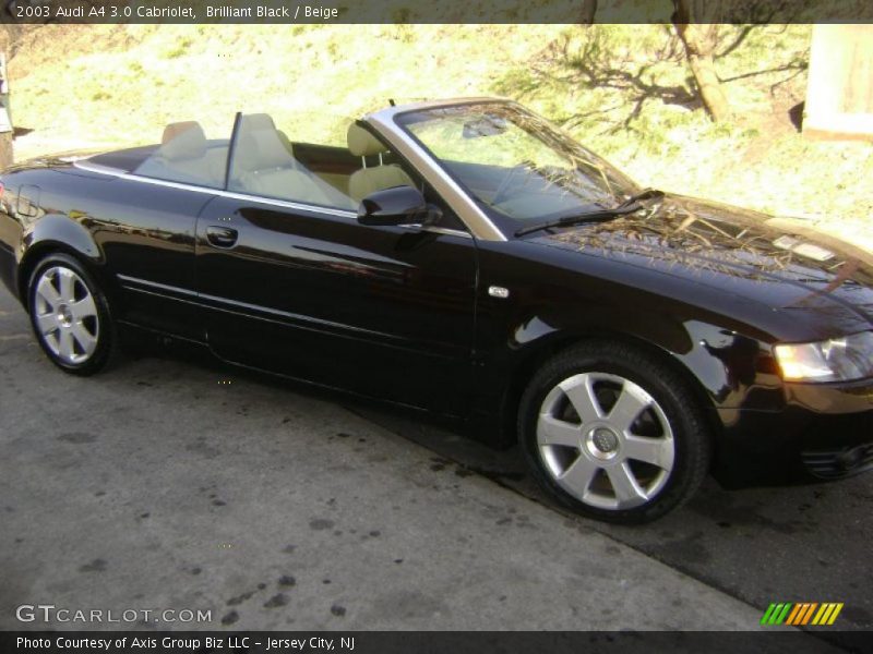 Brilliant Black / Beige 2003 Audi A4 3.0 Cabriolet