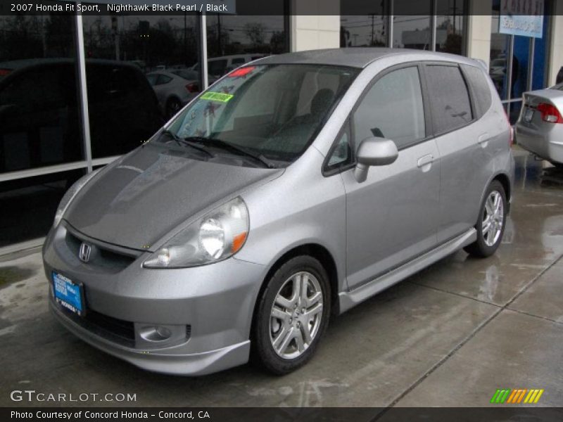 Nighthawk Black Pearl / Black 2007 Honda Fit Sport