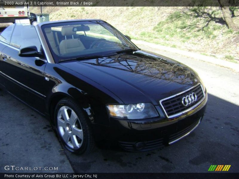 Brilliant Black / Beige 2003 Audi A4 3.0 Cabriolet