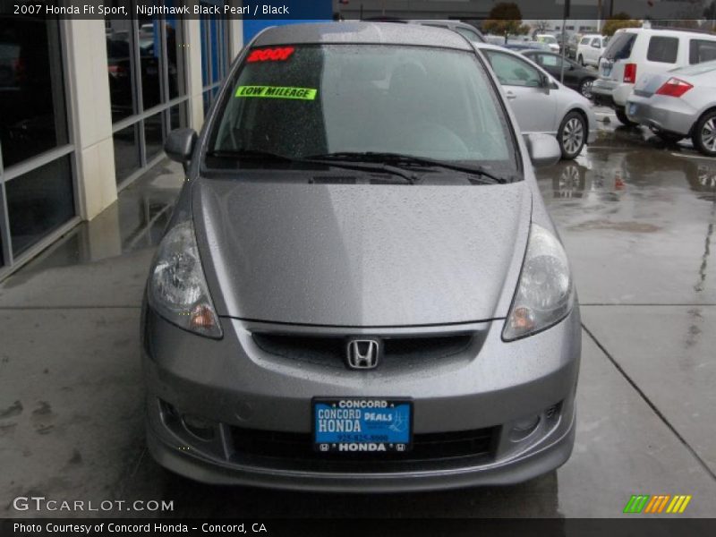 Nighthawk Black Pearl / Black 2007 Honda Fit Sport