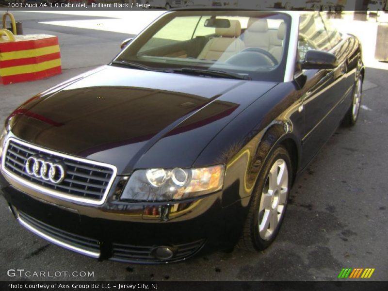 Brilliant Black / Beige 2003 Audi A4 3.0 Cabriolet