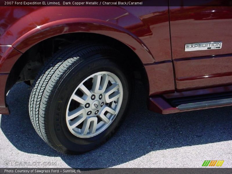 Dark Copper Metallic / Charcoal Black/Caramel 2007 Ford Expedition EL Limited
