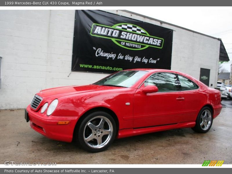 Magma Red / Ash 1999 Mercedes-Benz CLK 430 Coupe