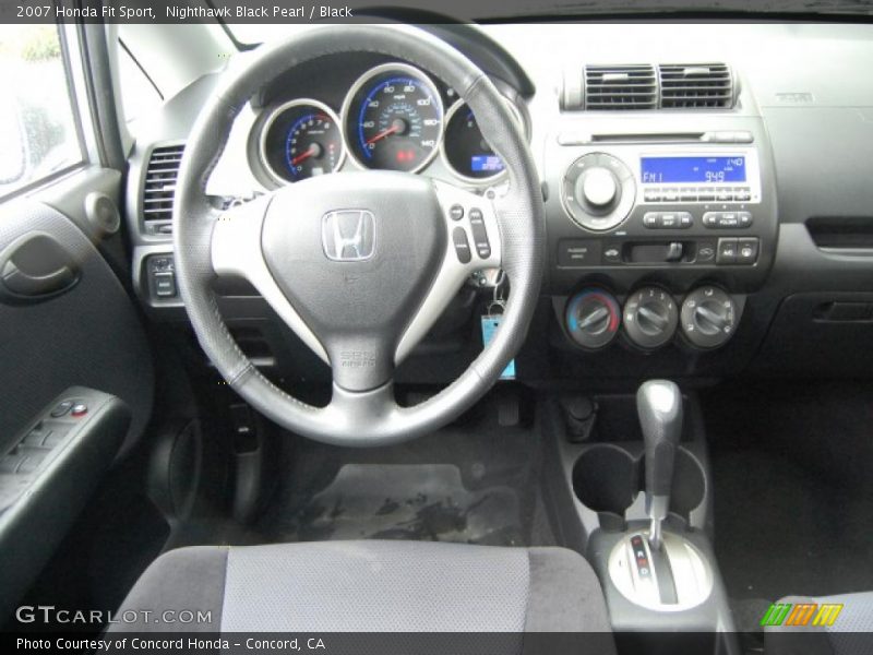 Nighthawk Black Pearl / Black 2007 Honda Fit Sport