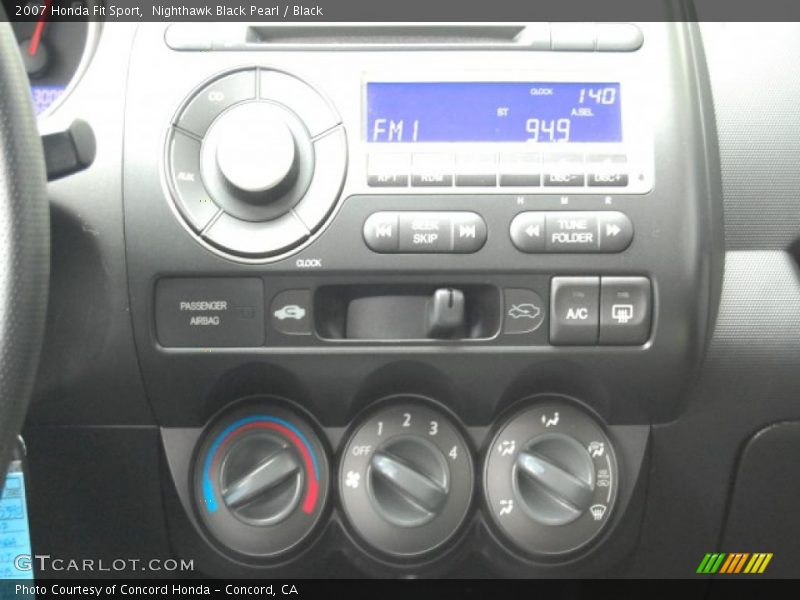 Nighthawk Black Pearl / Black 2007 Honda Fit Sport