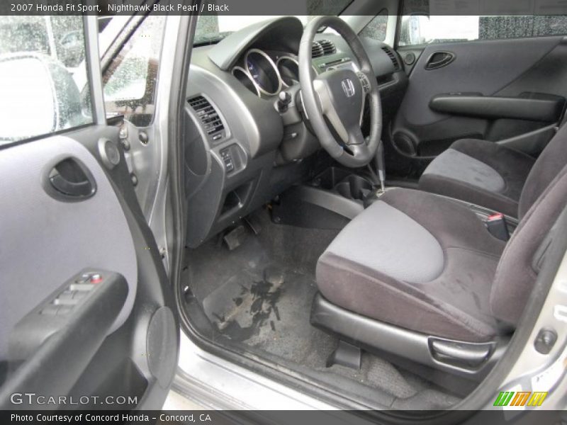 Nighthawk Black Pearl / Black 2007 Honda Fit Sport