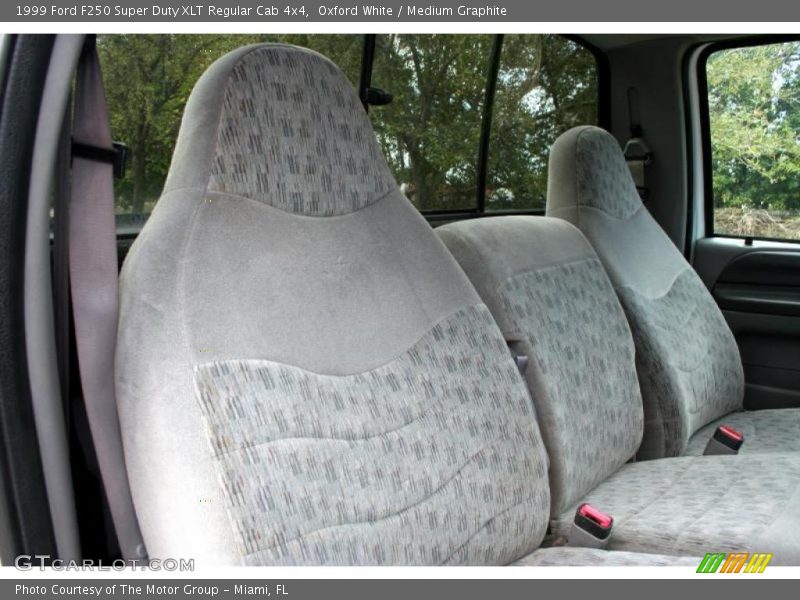 Oxford White / Medium Graphite 1999 Ford F250 Super Duty XLT Regular Cab 4x4