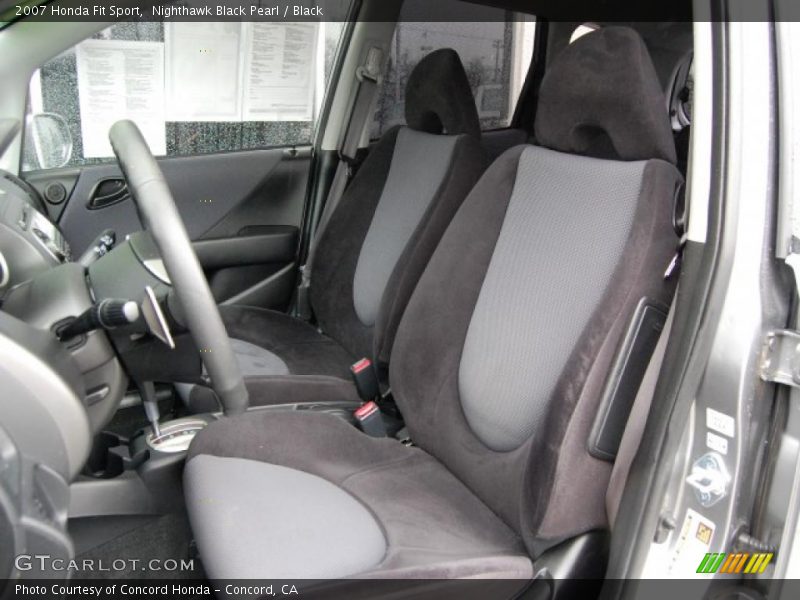 Nighthawk Black Pearl / Black 2007 Honda Fit Sport