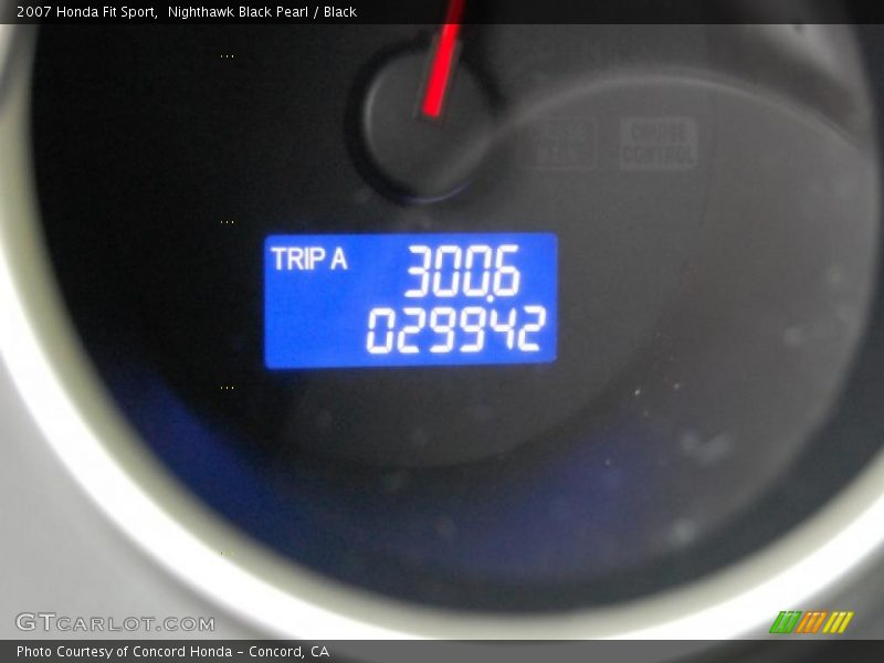 Nighthawk Black Pearl / Black 2007 Honda Fit Sport