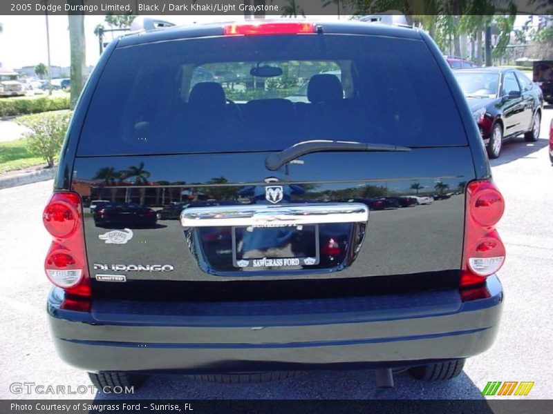 Black / Dark Khaki/Light Graystone 2005 Dodge Durango Limited