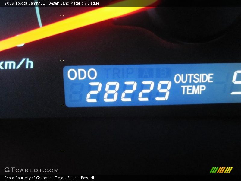 Desert Sand Metallic / Bisque 2009 Toyota Camry LE