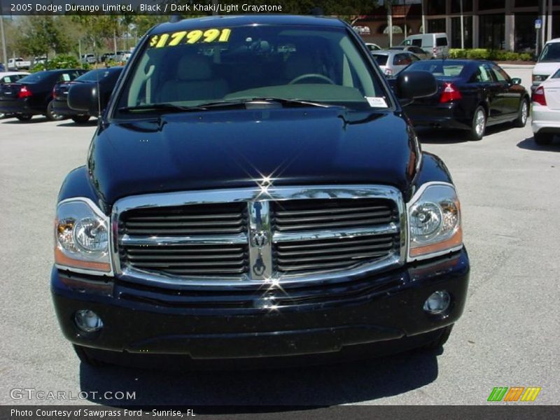 Black / Dark Khaki/Light Graystone 2005 Dodge Durango Limited