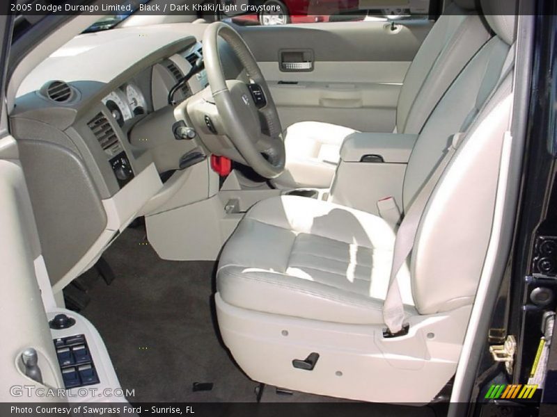 Black / Dark Khaki/Light Graystone 2005 Dodge Durango Limited