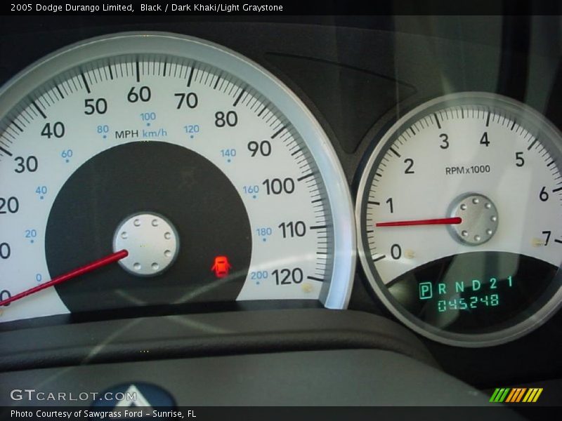 Black / Dark Khaki/Light Graystone 2005 Dodge Durango Limited