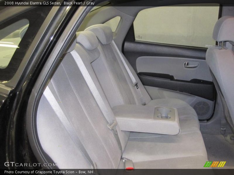 Black Pearl / Gray 2008 Hyundai Elantra GLS Sedan
