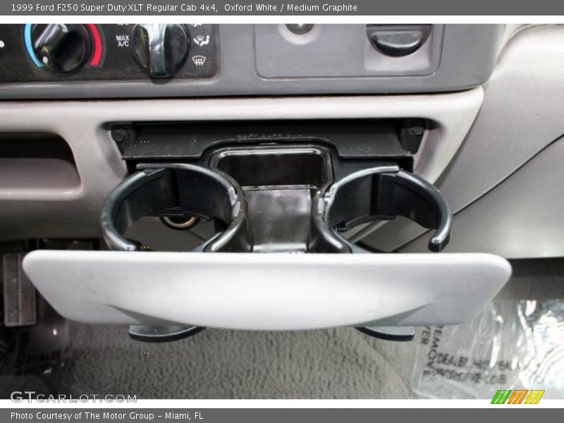 Oxford White / Medium Graphite 1999 Ford F250 Super Duty XLT Regular Cab 4x4