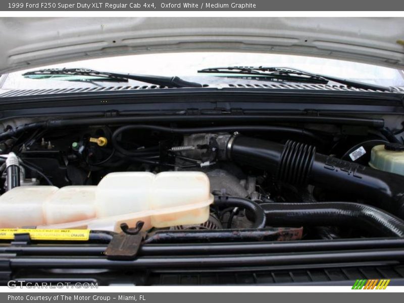 Oxford White / Medium Graphite 1999 Ford F250 Super Duty XLT Regular Cab 4x4