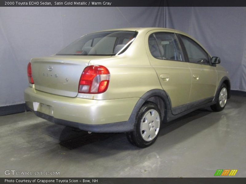 Satin Gold Metallic / Warm Gray 2000 Toyota ECHO Sedan